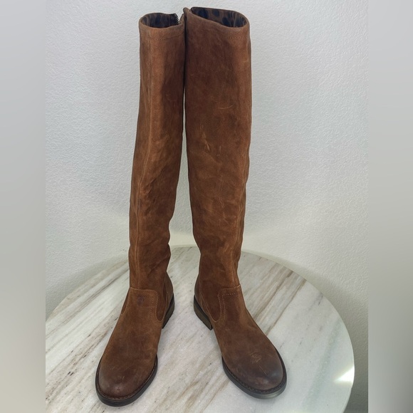 Born Shoes - BORN boots leather knee high sz 8 Brown “Borman” BR0015026